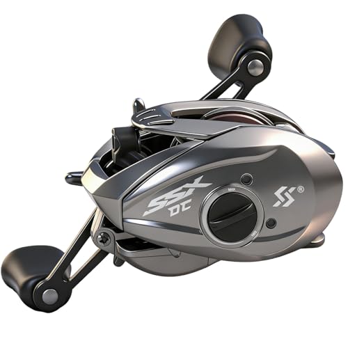 Sougayilang Baitcasting Reel with Digital Anti-Backlash Control - Smart Computer Braking System, 7.2:1 Gear Ratio, 18.5LB Max Drag-Easy Casting Baitcaster for Beginners & Bass Anglers